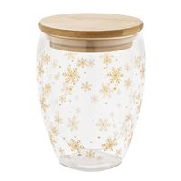 Weihnachts-Thermobecher Glas Bostro