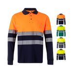 Langarm Piqué-Poloshirt VL Pluto